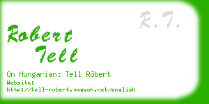 robert tell business card